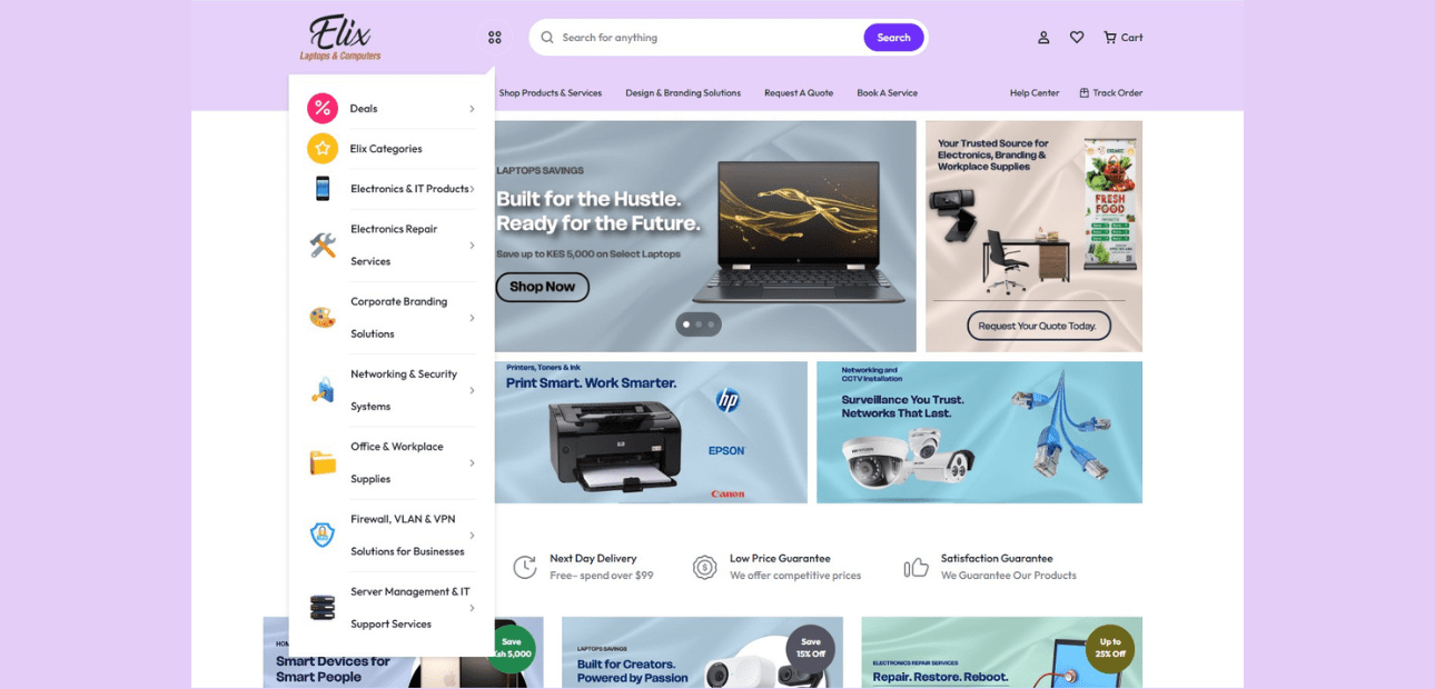 Elix Computers Website